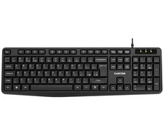Canyon Klaviatūra KB-1, su laidu Spritzwassergeschützt, USB-A-Anschluss
