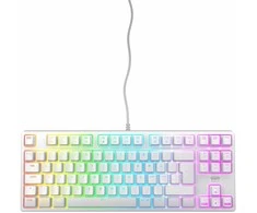 CHERRY XTRFY K4V2 - Klaviatūra - RGB - 80% - TKL - Apšvietimas - USB - QWERTZ - Vokiška - Klaviatūros: CHERRY MX2A Raudona - Balta