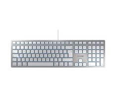 CHERRY KC 6000 SLIM - Klaviatūra - QWERTZ - Deutsch - Sidabrinė