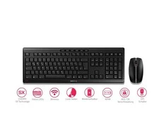 CHERRY STREAM DESKTOP RECHARGE - Klaviatūra ir pelė - QWERTZ - Deutsch - Juodas
