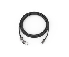 Cololight SMRTER Greitas didelės spartos duomenų kabelis, USB-C/USB-A kombinuotas kištukas, juodas