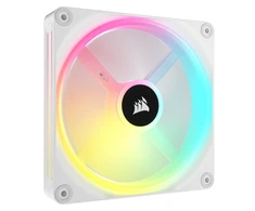 CORSAIR iCUE LINK QX140 RGB Baltas 140 mm magnetinio kupolo ventiliatorius, vienas