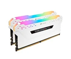 RAM Corsair DIMM 32 GB DDR4-2666 (2x 16 GB) Dual-Kit, memory - baltas, CMW32GX4M2A2666C16W, Vengeance RGB PRO, INTEL XMP