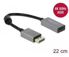 DELOCK Active DisplayPort 1.4 į HDMI adapterį 4K 60Hz HDR