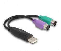 Delock Atblokuokite USB į PS/2 adapterį