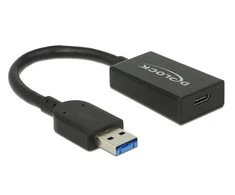 Šakotuvas Delock 65698 - 0.15 m - USB A - USB C - 3.2 Gen 2 (3.1 Gen 2) - Male/Female - Juodas