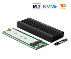 DELOCK išorinis M.2 NVMe PCIe SSD korpusas su SuperSpeed USB 10 Gbps USB 3.1 Gen 2 USB Type-C motele