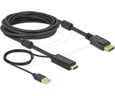 Delock HDMI zu DisplayPort Kabelis 4K 30 Hz 5m