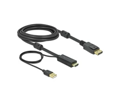 Delock HDMI į DisplayPort laidą 4K 30 Hz 3 m