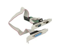 Kontrolierius Delock PCIE 2,0 x1 - 2x RS- 232 DB9 + 1x LPT DB25 (89556)