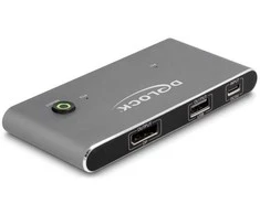 Delock USB-C™ KVM Switch zu HDMI 8K 60 Hz mit USB 2.0