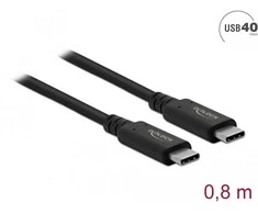 Delock USB4™ 40 Gbps bendraašis 0,8 m kabelis
