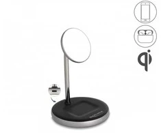„Delock“ belaidis įkroviklis 2 viename, 5 W / 7,5 W / 10 W / 15 W – Qi
