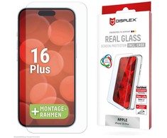 DISPLEX TIKRAS STIKLAS + DĖKLAS - IPHONE 16 PLUS