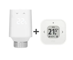 Išmaniajam šildymo komfortui skirtas rinkinys „Eve Thermo 5th Gen“ + „Eve Thermo Control“