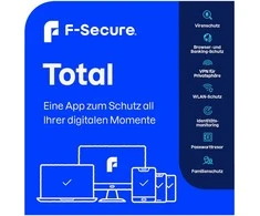 F-Secure TOTAL – saugumas ir VPN visiems įrenginiams – 7 įrenginiai / 24 mėn. saugos programinė įranga, ESD – elektroninė licencija