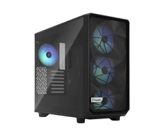 Fractal Design Fraktalų dizainas | Meshify 2 Lite RGB TG šviesos atspalvis | Šoninis langas | Juodas | E-ATX | Įtrauktas maitinimo šaltinis Nr. | ATX