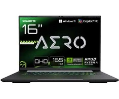 Nešiojamas kompiuteris GIGABYTE AERO X16 | 16" QHD IPS 165 Hz | AMD Ryzen AI 7 350 | 32 GB RAM, | 1 TB SSD | NVIDIA GeForce RTX 5070 | Windows 11