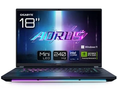 Nešiojamas kompiuteris Gigabyte AORUS MASTER 18 | 18" QHD+ MiniLED 240 Hz ekranas, Intel Core Ultra 9 275HX, 32 GB RAM, 2 TB SSD, NVIDIA GeForce RTX 5080, Windows 11 Pro