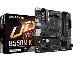Pagrindinė plokštė Gigabyte B550M K, AM4, DDR4