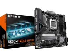 Pagrindinė plokštė „Gigabyte B850M EAGLE WF6E“ | Procesorių šeima AMD | Procesoriaus lizdas AM5 | DDR5 | Palaikomos kietojo disko sąsajos SATA, M.2 | SATA jungčių skaičius 4