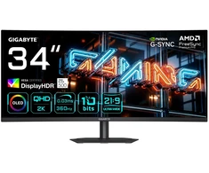 Monitorius Gigabyte MO34WQC36 monitorius komputerowy 86,4 cm (34") 3440 x 1440 px Wide Quad HD OLED Juodas