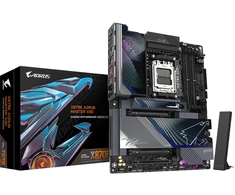 Pagrindinė plokštė GIGABYTE X870E A MASTER X AM5 4xDDR5 2xSATA 5xM.2
