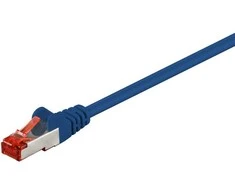 Goobay CAT 6 patch kabelis S/FTP (PiMF), mėlynas, 10 m, Cat6, S/FTP (S-STP), RJ-45, RJ-45, mėlynas