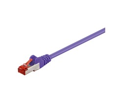 Goobay CAT 6 jungiamasis kabelis, S/FTP (PiMF), alyvinis - kabelio ilgis 1,5 m