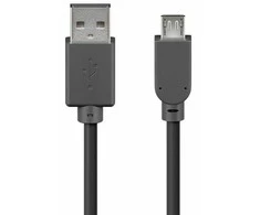 Goobay | USB 2.0 didelės spartos kabelis | 93918 | USB 2.0 kištukas (A tipas) | USB 2.0 mikro kištukas (B tipas)