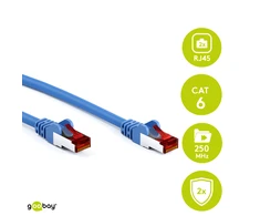 Goobay CAT 6 jungiamasis kabelis, S/FTP (PiMF), oranžinis - Kabelio ilgis 2 m