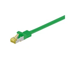 Goobay Wentronic Goobay - Komutacinis kabelis - RJ-45 (M) iki RJ-45 (M) - 2,0 m - SFTP, PiMF - Cat.7 neapdorotas kabelis - presuotas, be halogenų - Žalias (91604)