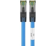 Goobay RJ45 pataisinis kabelis (CAT 6A, 500 MHz) su neapdorotu CAT 8.1 S/FTP kabeliu, - Kabelio ilgis 20 m