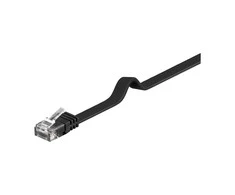 Goobay Kabelis LAN Patchcord CAT 6 U/UTP FLAT juoda 3m