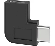 Goobay adapteris USB-C į USB-C 90°, juodas