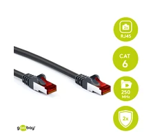 Goobay Kabelis LAN Patchcord CAT 6 S/FTP LSZH juoda 7.5m