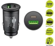 Goobay 59521 27 W Power Delivery Dual-USB automobilinis greitojo įkrovimo įkroviklis USB-C PD | Goobay