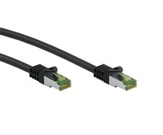 Goobay CAT 8.1-1000 S/FTP AWG26 LSZH Juodas 10m - Kabelio ilgis 10m