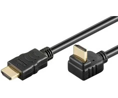 Goobay High Speed HDMI kabelis su eternetu, rep. 0,5 m HDMI™ kištukas (A tipas) > HDMI™ kištukas (A tipas) 270°