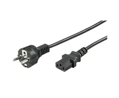 Goobay F tipas, CEE 7/7 - C13 maitinimo laidas, 5 m, juodas
