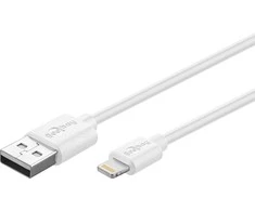 Kabelis USB Goobay USB-A - Lightning 3 m Baltas (72909)
