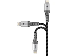 Goobay Lightning USB-C įkrovimo ir sinchronizavimo laidas, 2m