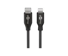Goobay | „Lightning“ USB-C įkrovimo ir sinchronizavimo laidas | Apvalus kabelis