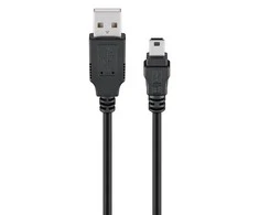 Wentronic Goobay USB 2.0 Hi-Speed kabelis, juodas, 1,5 m