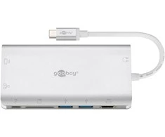 Wentronic Goobay USB-C Premium kelių prievadų adapteris