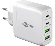Įkroviklis Goobay Wieloportowa szybka kroviklis USB-C PD (68 W), balta