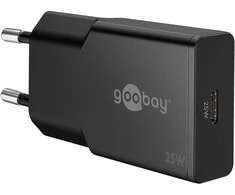 Goobay USB-C™ PD GaN plonas greitasis įkroviklis (25 W)