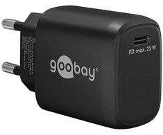Įkroviklis Goobay USB-C PD (Power Delivery) szybka kroviklis (25 W), juoda