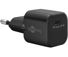 Įkroviklis Goobay Szybka kroviklis USB-C PD Nano (20 W) juoda