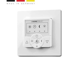 Dėklas HomePilot Zeitschaltuhr classic smart (baltas, für Rollladenmotoren, 2in1: Taster und Empfänger in einem Gerät)